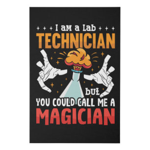 Lab Tech I Am A Lab Technician Laboratory Science Faux Canvas Print