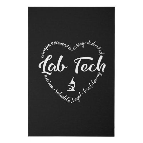 Lab tech Lab technician Phlebotomist Faux Canvas Print