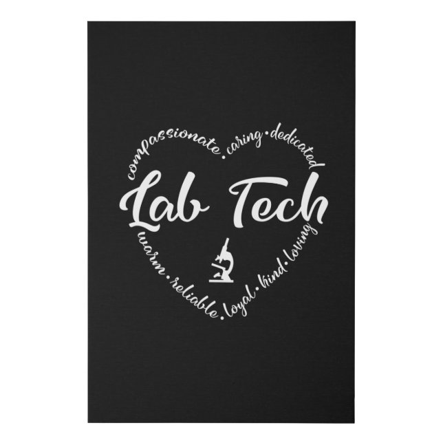 Lab tech, Lab technician, Phlebotomist Faux Canvas Print (Front)