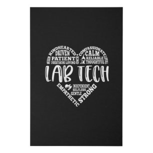 Lab tech, Lab technician, Phlebotomist Faux Canvas Print