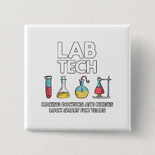 Lab Tech Laboratory Button