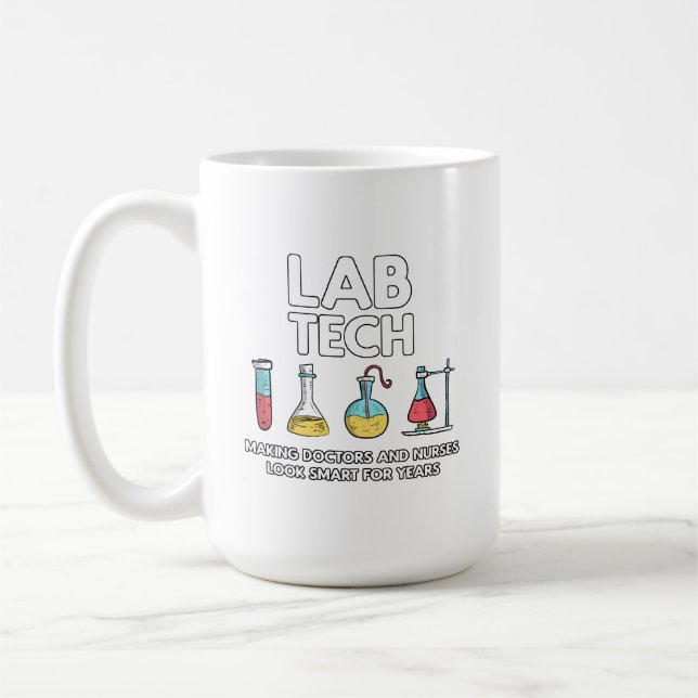Lab Tech Laboratory Coffee Mug (Left)