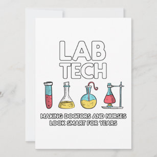 Lab Tech Laboratory Holiday Card