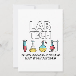 Lab Tech Laboratory Holiday Card