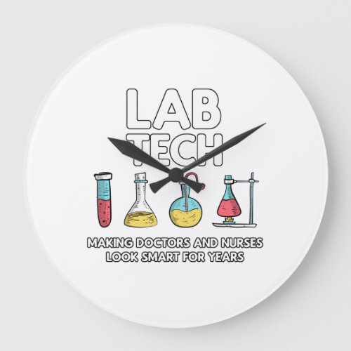 Lab Tech Laboratory Large Clock