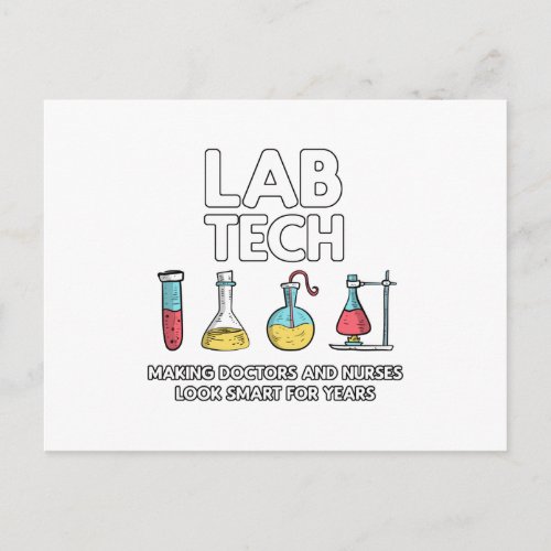 Lab Tech Laboratory Postcard