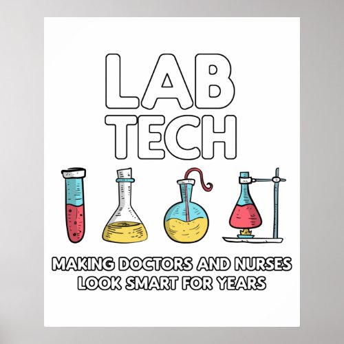 Lab Tech Laboratory Poster