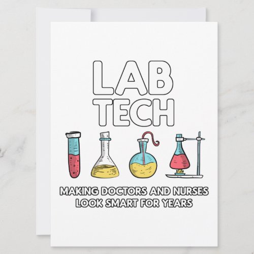 Lab Tech Laboratory Save The Date