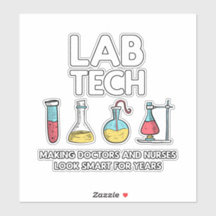 Lab Tech Laboratory Sticker