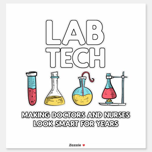 Lab Tech Laboratory Sticker