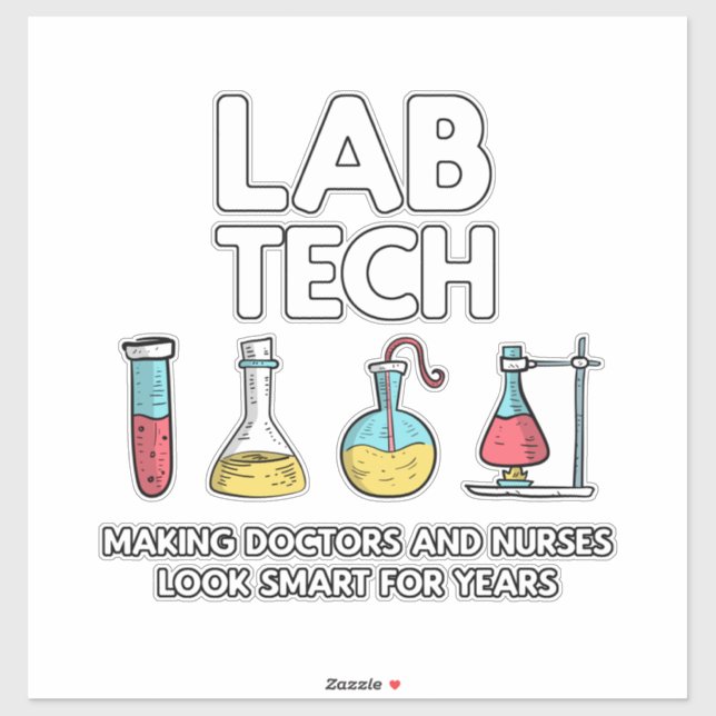 Lab Tech Laboratory Sticker (Sheet)