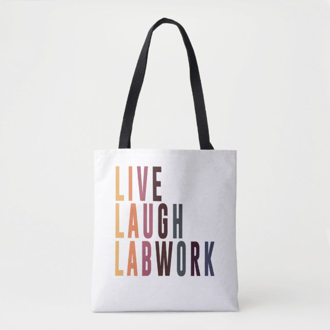 Lab Tech Laboratory Technician Student Gift Tote Bag (Front)