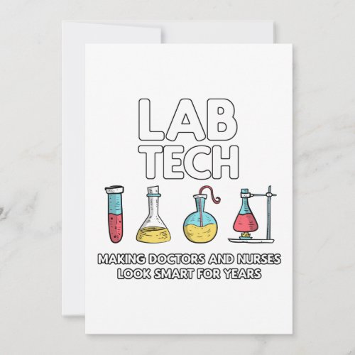 Lab Tech Laboratory Thank You Card