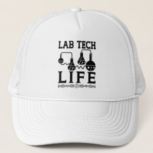 Lab Tech Life Doctor Chemist Laboratory Technician Trucker Hat