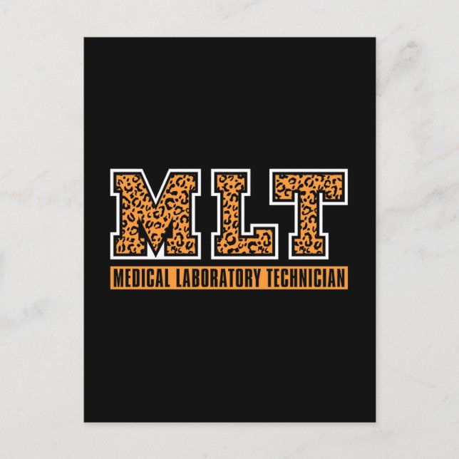 Lab Tech MLT Medical Laboratory Technician Chemist Holiday Postcard (Front)