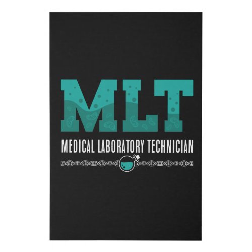 Lab Tech MLT Medical Laboratory Technician Science Faux Canvas Print