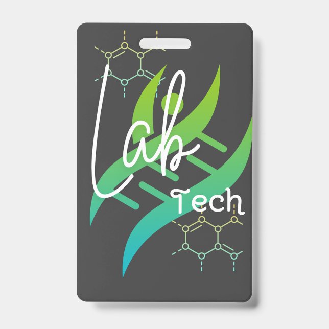 Lab Tech Name Badge (Front)