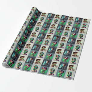 Lab Tech Super Hero Wrapping Paper