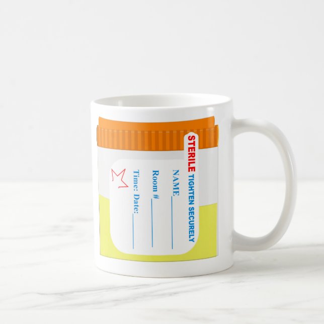 Lab Tech Urine Specimen Cup Mug (Right)