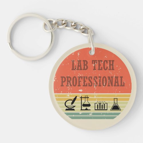 Lab tech vintage keychain