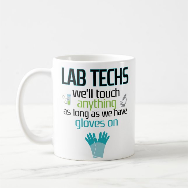 Lab Technician Funny Coffee Mug Laboratory Week (Left)