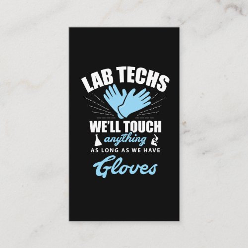 Lab Technician Funny Laboratory Week Lab Tech Business Card