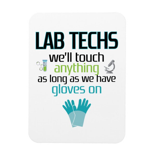 Lab Technician Funny  Laboratory Week Men Women Magnet (Vertical)