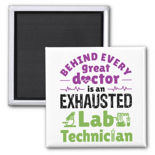 Lab Technician Medical Technologist Exhausted Magnet