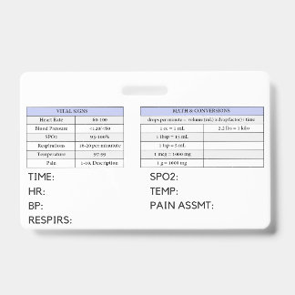 Lab Values Badge