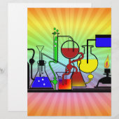 LAB WARE - LABORATORY  GLASSWARE MAD SCIENTIST (Front/Back)