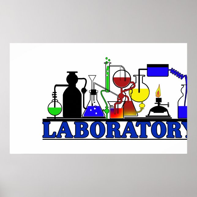 LAB WARE  LABORATORY GLASSWARE POSTER (Front)