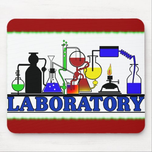 LAB WARE _ LABORATORY GLASSWARE SETUP MOUSE PAD