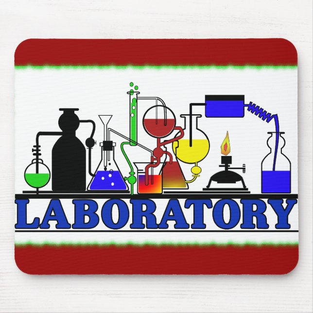 LAB WARE - LABORATORY GLASSWARE SETUP MOUSE PAD (Front)