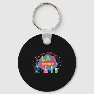 Lab week 2026 funny science medical laboratory keychain