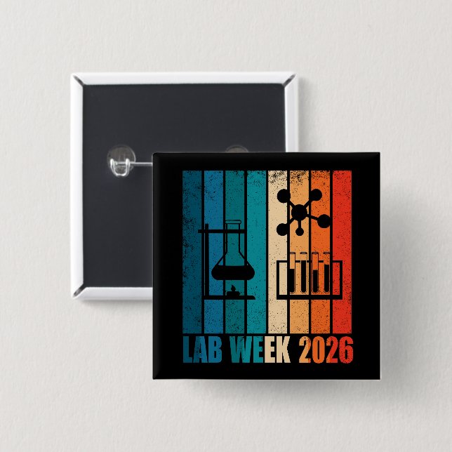 Lab Week 2026 Medical Laboratory Professionals Button (Front & Back)