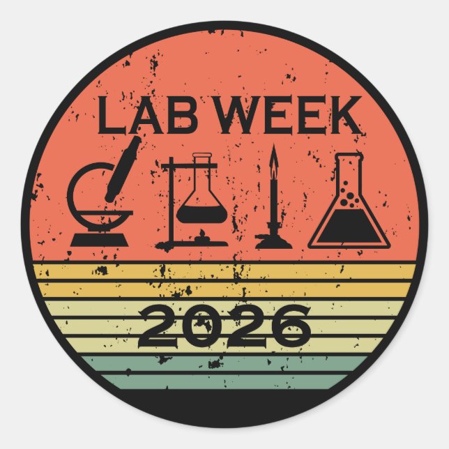 Lab Week 2026 Medical Laboratory Professionals Classic Round Sticker (Front)