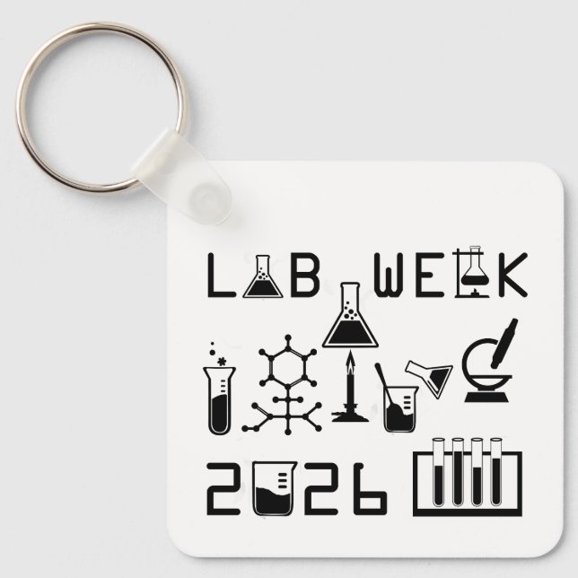 Lab Week 2026 Medical Laboratory Professionals Keychain (Front)