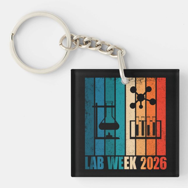 Lab Week 2026 Medical Laboratory Professionals Keychain (Front)