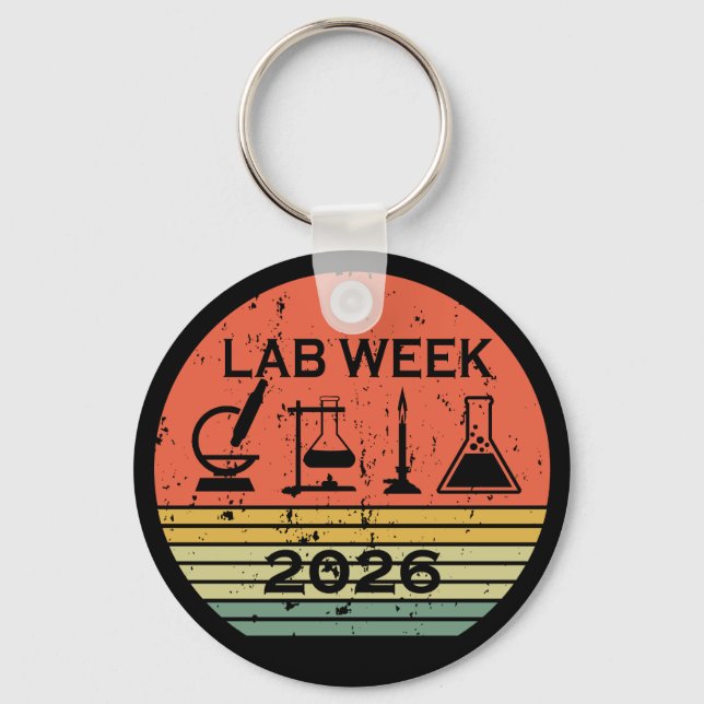 Lab Week 2026 Medical Laboratory Professionals Keychain (Front)