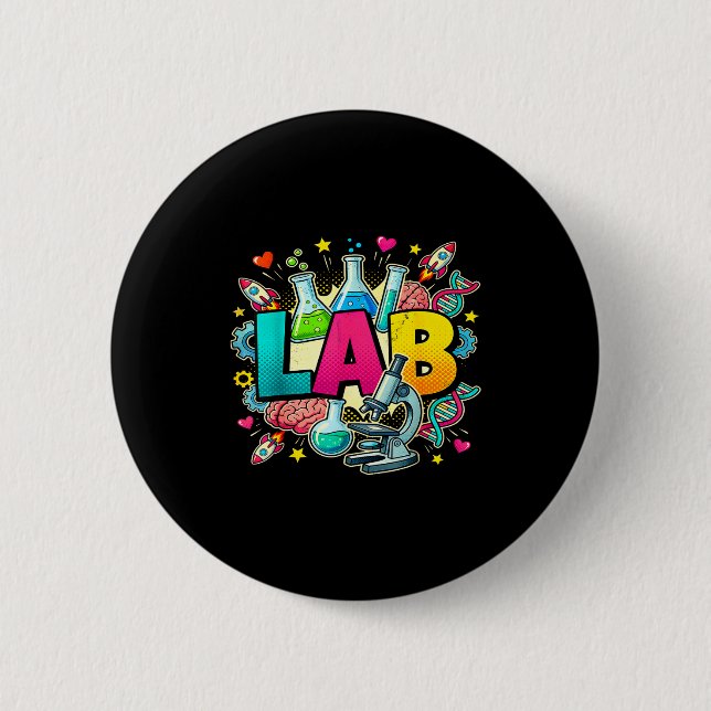 Lab week 2026 tech laboratory scientist Lab week 2 Button (Front)