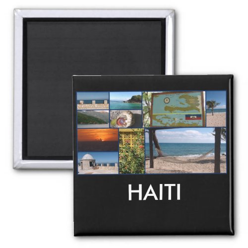 Labadee Haiti square magnet