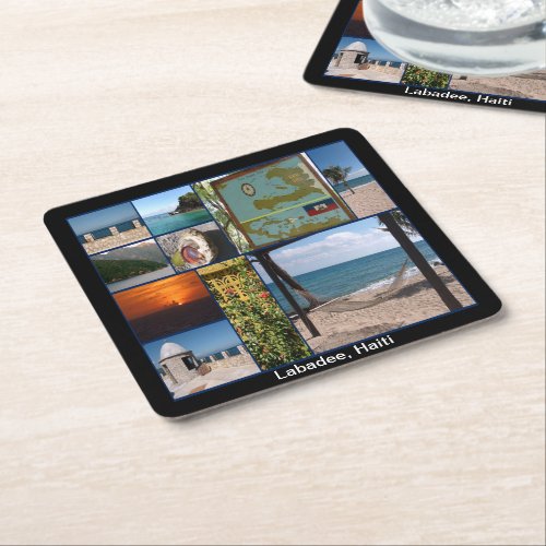 Labadee Haiti Square Paper Coaster