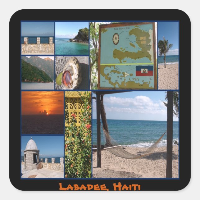 Labadee, Haiti Square Sticker (Front)