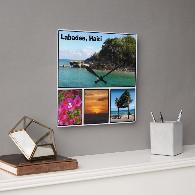 Labadee, Haiti    Square Wall Clock (Office)