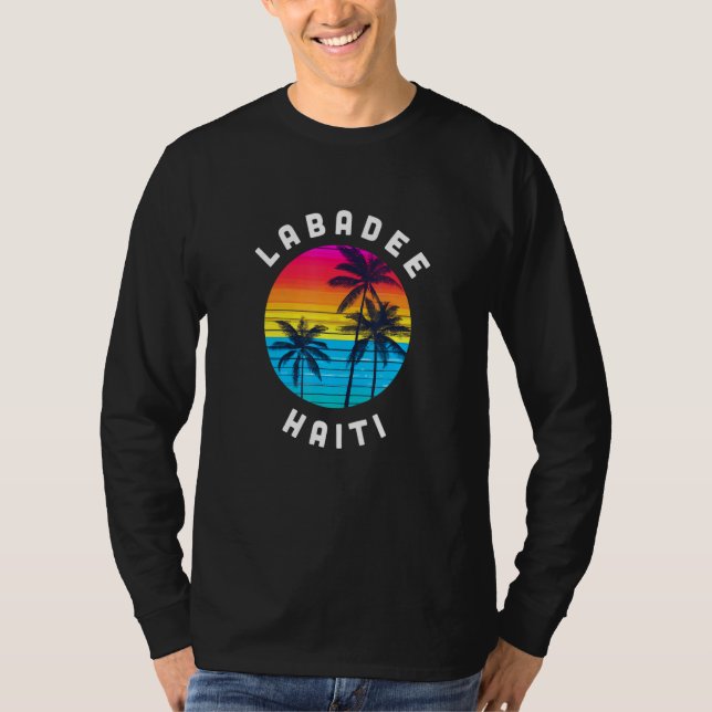 Labadee Haiti Vacation Souvenir Sunset Beach T-Shirt (Front)