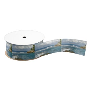 Labadee Seascape Grosgrain Ribbon by h2oWater at Zazzle