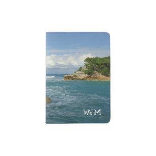 Labadie Seascape Monogrammed Passport Holder
