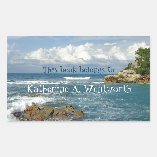 Labadie Seascape Personalized Bookplate (Front)
