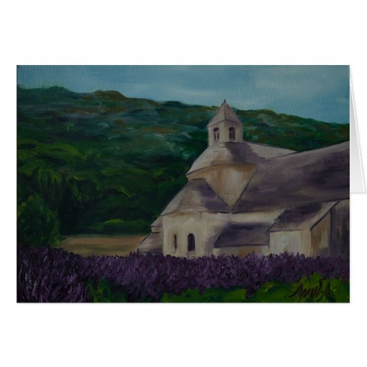 l'abbaye de Sénanque en l'été Cards (Front Horizontal)