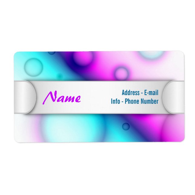 Label Bubbles Abstract Background (Front)